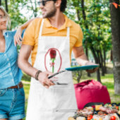 Schort Rode rozen bruiloft