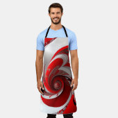 Schort/rode wervel/LRG/All-Over Print Schort (Gedragen)