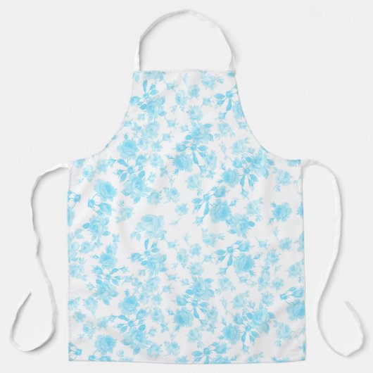 Schort Saint Colette Juni Rozen capri blauw (Voorkant)