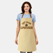 Schort Shhh Show Supervisor Grappig Koken (Gedragen)