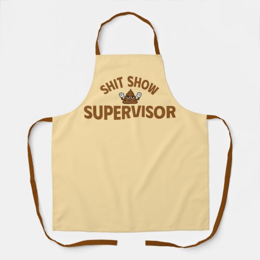 Schort Shhh Show Supervisor Grappig Koken (Voorkant)