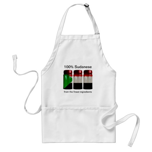 Schort Sudanese vlag Spice Jars (Voorkant)
