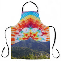 Schort Tie Dye Mt Tamalpais Sky Design
