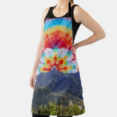 Schort Tie Dye Mt Tamalpais Sky Design (Insitu)