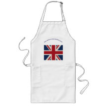 Schort - Union Jack vlag met geestige uitspraak...