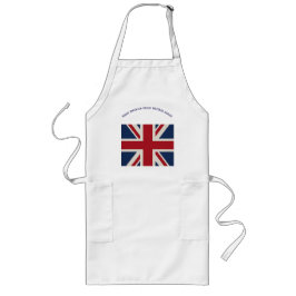 Schort - Union Jack vlag met geestige uitspraak...
