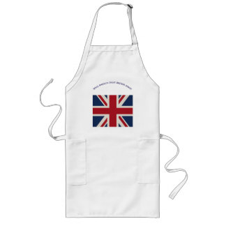Schort - Union Jack vlag met geestige uitspraak...