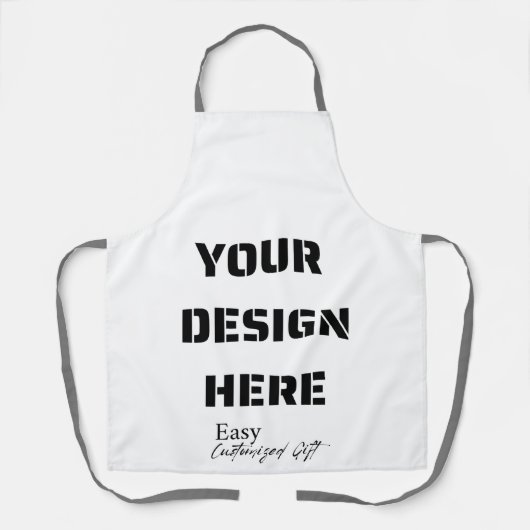 Schort, upload je eigen ontwerp schort (Voorkant)