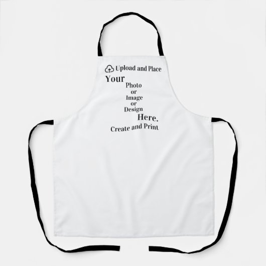 Schort uw ontwerp of foto-upload (Voorkant)