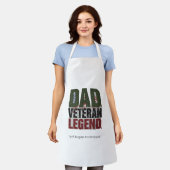 Schort Vader Veteraan Legende – BBQ Held Geschenk (Gedragen)