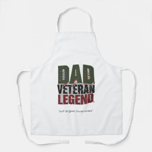Schort Vader Veteraan Legende – BBQ Held Geschenk