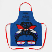 Schort van AJVAR-minnaar. Kroatische kleuren. bewe (Voorkant)