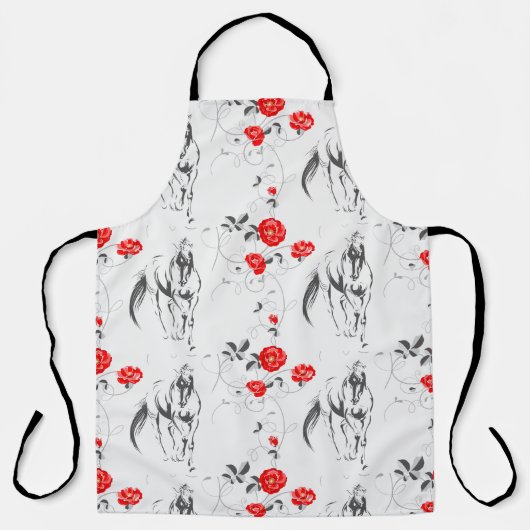 Schort van barokpaarden (Voorkant)