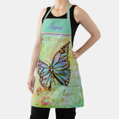 schort van blauwgroen en paarse vlinder (Insitu)