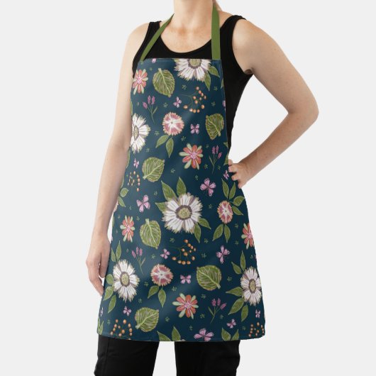 Schort van bloemen en vlinders (Insitu)