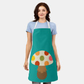 Schort van champignons met een hoge kleur (Gedragen)