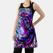 Schort van de blauwe tijger - tijgertekening (Insitu)