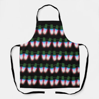 Schort van de Flag Xmas Lights van Puerto Rico