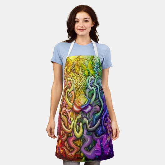 Schort van de Magic Rainbow Party (Gedragen)