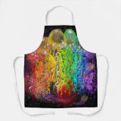 Schort van de Rainbow Party van Space Pixies (Voorkant)