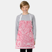 Schort van de Roze Paisley van het kind (Gedragen)