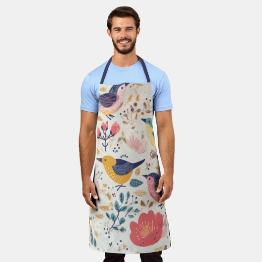 Schort van flora en fauna en flora (Gedragen)