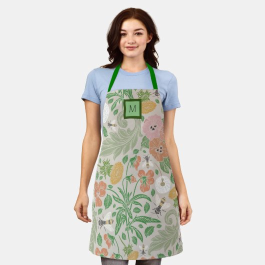 Schort van Floral Gardening (Gedragen)