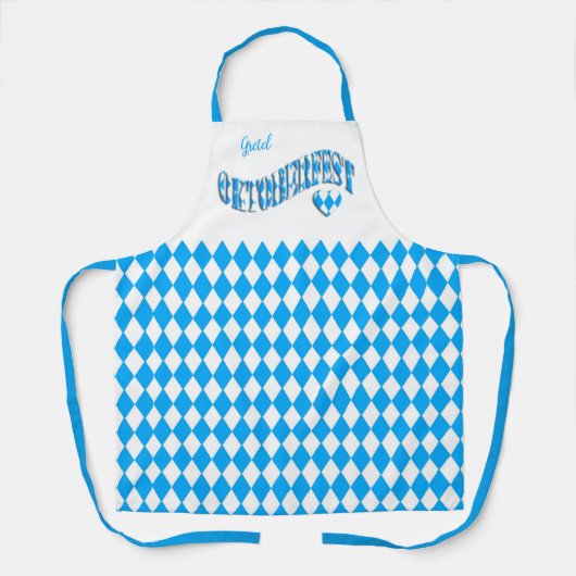 Schort van het Duitse Beer Festival Custom Name Ok (Voorkant)