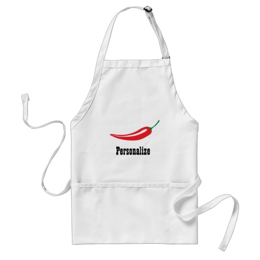 Schort van het type Hot Red chili pepper BBQ voor (Voorkant)