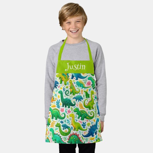 Schort van Jurassic Joy Kinderen (Gedragen)