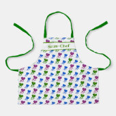 Schort van kind - Abstract acrylhart (Voorkant)