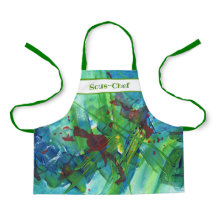 Schort van kind - Abstracte acrylkunst