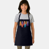 Schort van kleurige spoken (Insitu)