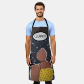 Schort van koningin-Afrikaanse Amerikaanse dame (Gedragen)