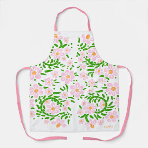 Schort van lentroze Floral