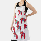 Schort van Red Dala Horses (Insitu)