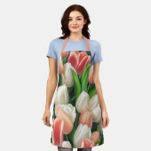 Schort van roze pekelpitten (Gedragen)