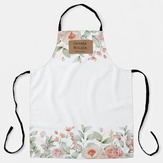 schort van salon monogram voor bloemkool (Voorkant)