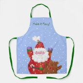 Schort van Santa en Teddy (Voorkant)