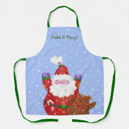 Schort van Santa en Teddy