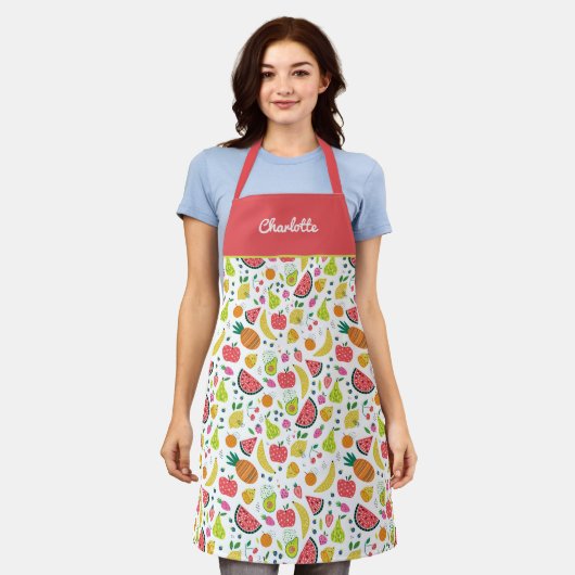 Schort van verse vruchten (Gedragen)