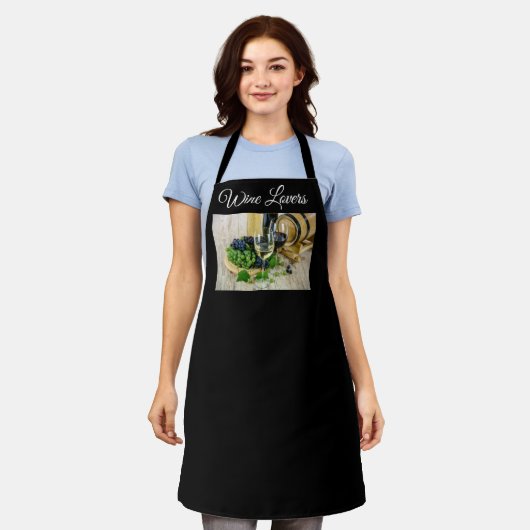 Schort van wijnovers (Gedragen)