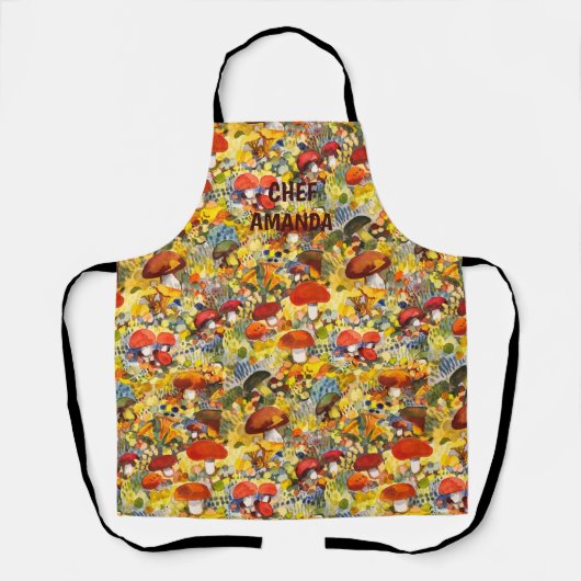 Schort van wilde paddenstoelen (Voorkant)