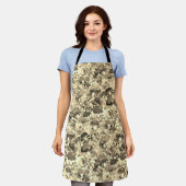 Schort van wilde paddenstoelen (Gedragen)