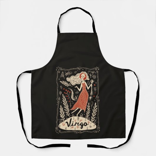 Schort Virgo Celestial Zodiac Art (Voorkant)