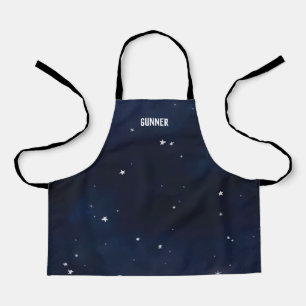 Schort voor aangepaste Night Sky All-Over Print
