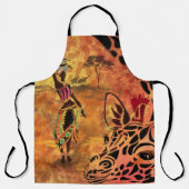 Schort voor Afrikaanse vrouwen en Giraffes (Voorkant)