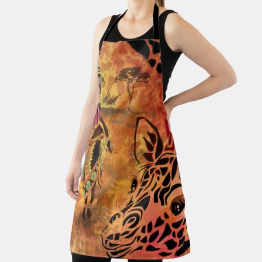 Schort voor Afrikaanse vrouwen en Giraffes (Insitu)