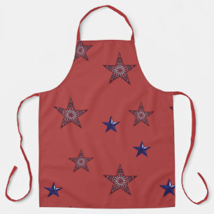Schort voor All-Over Print Star of Independence