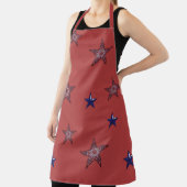 Schort voor All-Over Print Star of Independence (Insitu)